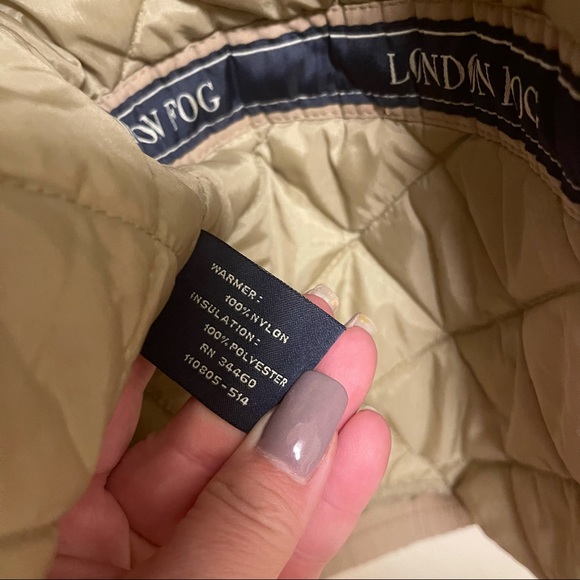 London Fog Men's Bomber Jacket Quilted Lining Tan XL - Picture 6 of 10